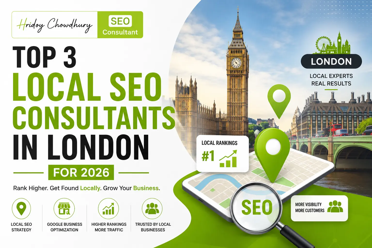 Top 3 Local SEO Consultants in London for 2026